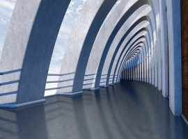architecture, corridor, modern
