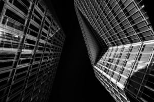 skyscraper, building, facade