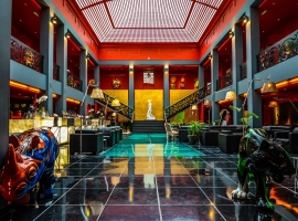 city, stock, street, travel, luxury, upscale, boutique, hotel, nature, black, statue, sculpture, animal, tiger, rhino, colorful, colors, interior, tile, art deco, interior design, decore, fancy, expensive, lobby, room, boutique, boutique, boutique, boutique, boutique, fancy, lobby, lobby
