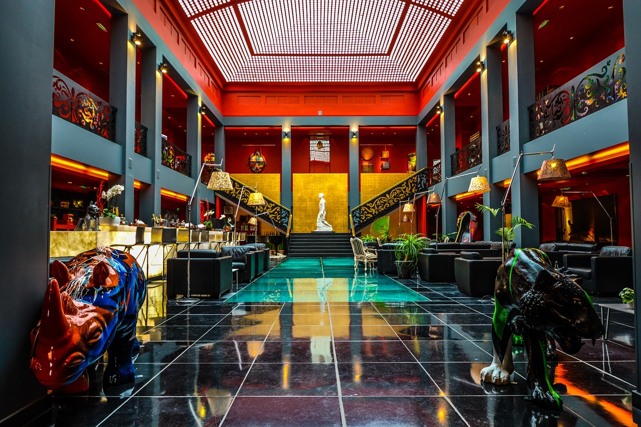 city, stock, street, travel, luxury, upscale, boutique, hotel, nature, black, statue, sculpture, animal, tiger, rhino, colorful, colors, interior, tile, art deco, interior design, decore, fancy, expensive, lobby, room, boutique, boutique, boutique, boutique, boutique, fancy, lobby, lobby